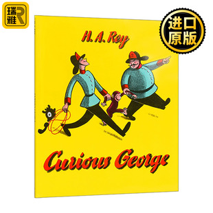 吴敏兰推荐 好奇猴乔治 汪培珽3三阶段 58页大厚本 儿童绘本 Curious 英文原版 George