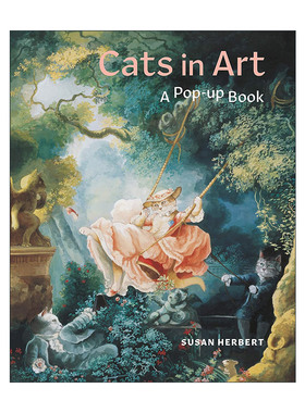 正版 Cats In Art: A PopUp Book 英文原版 进口英语书籍