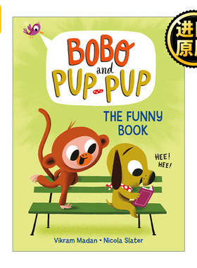 英文原版 The Funny Book (Bobo and Pup-Pup 03) 3 Nicola Slater 波波与狗狗系列3