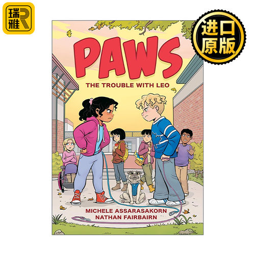 英文原版 Paws 05 The Trouble with Leo 爪子系列5 与里奥的争吵 儿童漫画 Nathan Fairbairn 英文版 进口英语原版书籍
