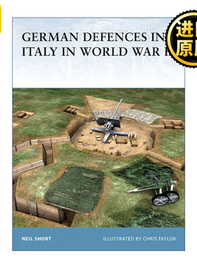 英文原版 German Defences in Italy in World War II