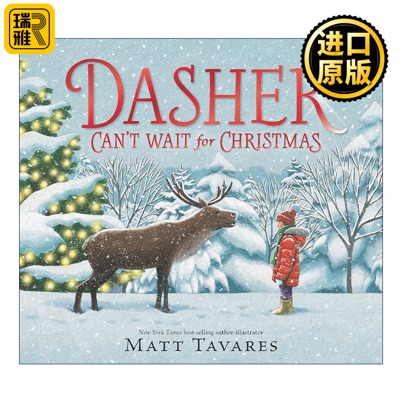 英文原版 Dasher Can't Wait for Christmas 迫不及待地迎接圣诞节 儿童节日主题绘本精装 英文版 进口英语原版书籍