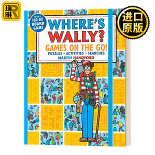 Where 互动和寻找 Wally 威力威利在哪里 进口英语书籍 wally Puzzles Games 沃利在哪里 英文原版 wheres 游戏 the