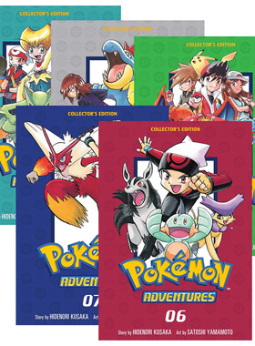 神奇宝贝 皮卡丘大冒险6-10册 漫画 英文原版 Pokemon Adventures Collector's Edition宠物小精灵宝可梦 口袋妖怪Pikachu英语书籍