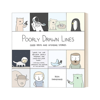 英文原版 Good Ideas and Amazing Stories Poorly Drawn Lines 01 喵呜，原来你是这种汪 人气幽默 Reza Farazmand 英文版 进口书