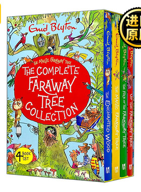 英文原版 Magic Faraway Tree 4 copy Slipcase 远方的魔法树4册套装 儿童桥梁章节 伊妮德布莱顿Enid Blyton 进口英语原版书籍