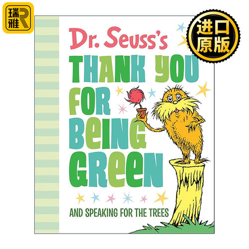 英文原版 Dr. Seuss's Thank You for Being Green 苏斯博士 感谢绿色 为树木说话 儿童精装环保绘本 英文版 进口英语原版书籍