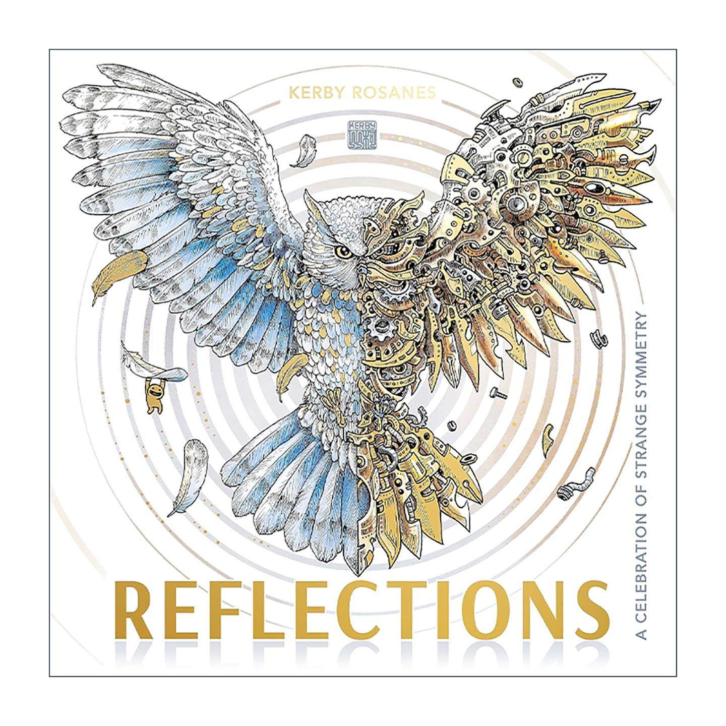 英文原版 Reflections 奇妙的对称 趣味涂色书 菲律宾插画师Kerby Rosanes 英文版 进口英语原版书籍