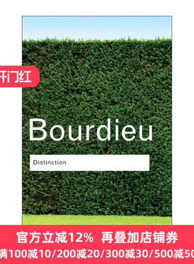 正版 Distinction 英文原版 进口英语书籍