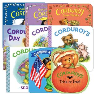 英文原版 Corduroy 小熊可杜罗系列9册 纸板书 儿童经典绘本 英文版 进口英语原版书籍