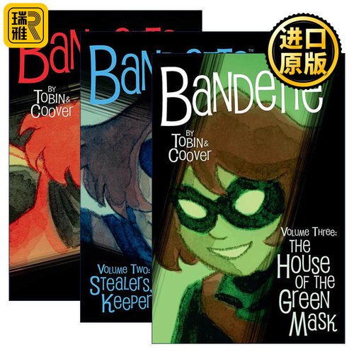英文原版 Bandette班迪特3册 黑马漫画 艾斯纳奖得主Paul Tobin 英文版 进口英语原版书籍
