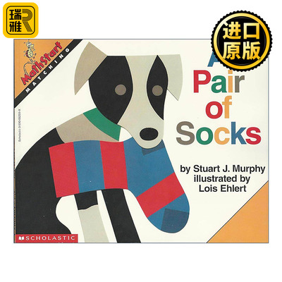 英文原版 Mathstart Level 1 A Pair of Socks 数学启蒙绘本1级 英文版 进口英语原版书籍