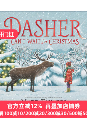 英文原版 Dasher Can't Wait for Christmas 迫不及待地迎接圣诞节 儿童节日主题绘本精装 英文版 进口英语原版书籍