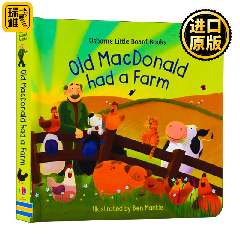 Usborne Little Board Books: Old Macdonald Had a Farm 麦克唐纳爷爷的农场 纸板书