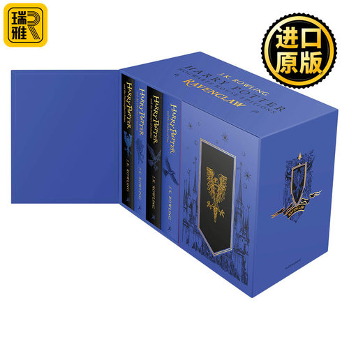 哈利波特1-7册套装 拉文克劳学院精装版 英文原版 Harry Potter Ravenclaw House Editions Hardback Box Set 英文版 进口英语书