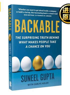 Backable 靠谱 Suneel Gupta Carlye Adler 英文原版
