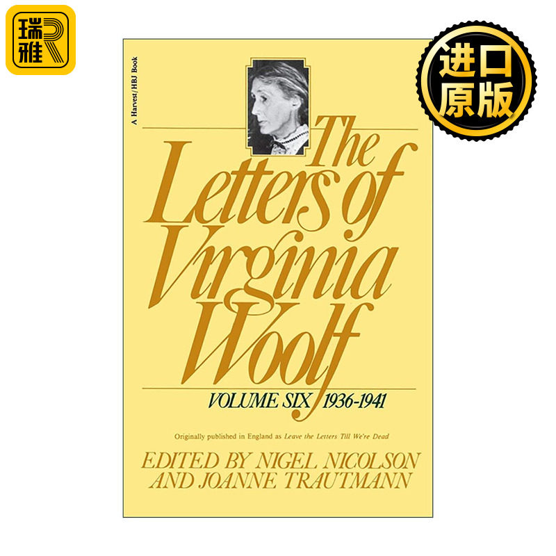 英文原版 The Letters of Virginia Woolf Vol 6 1936-1941 伍尔夫文集卷六 英文版 进口英语原版书籍