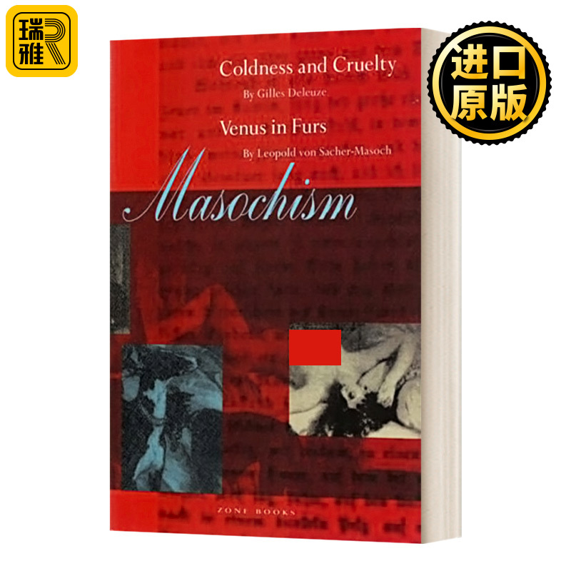 现货英文原版 Masochism 受虐狂 英文版 Gilles Deleuze 纯全英文版正版原著进口英语书籍
