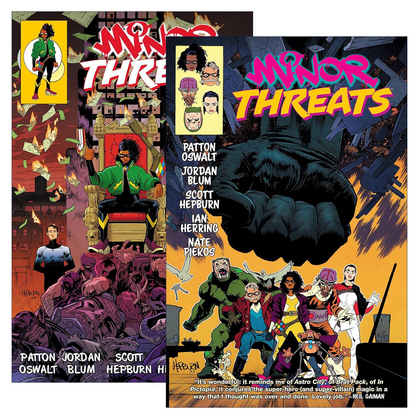 英文原版 Minor Threats 次要威胁2册 黑马漫画格莱美奖与艾美奖得主帕顿·奥斯瓦尔特 英文版 进口英语原版书籍