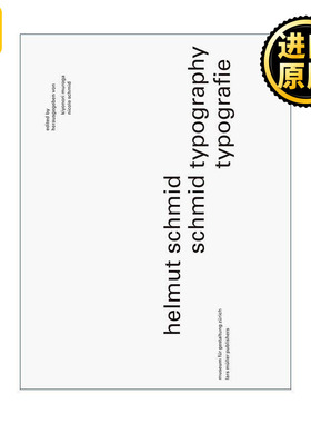 英文原版 Helmut Schmid Typography 赫尔穆特·施密德 字体设计 精装 英文版 进口英语原版书籍