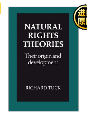 Natural Rights Theories 自然权利诸理论 起源与发展 理查德·塔克