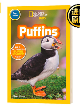 正版 National Geographic Kids Readers Prereader: Puffins 海雀