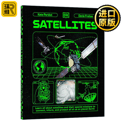 英文原版 DK Satellites 卫星 儿童天文宇宙科学科普百科读物全彩插图精装 英文版 进口英语原版书籍