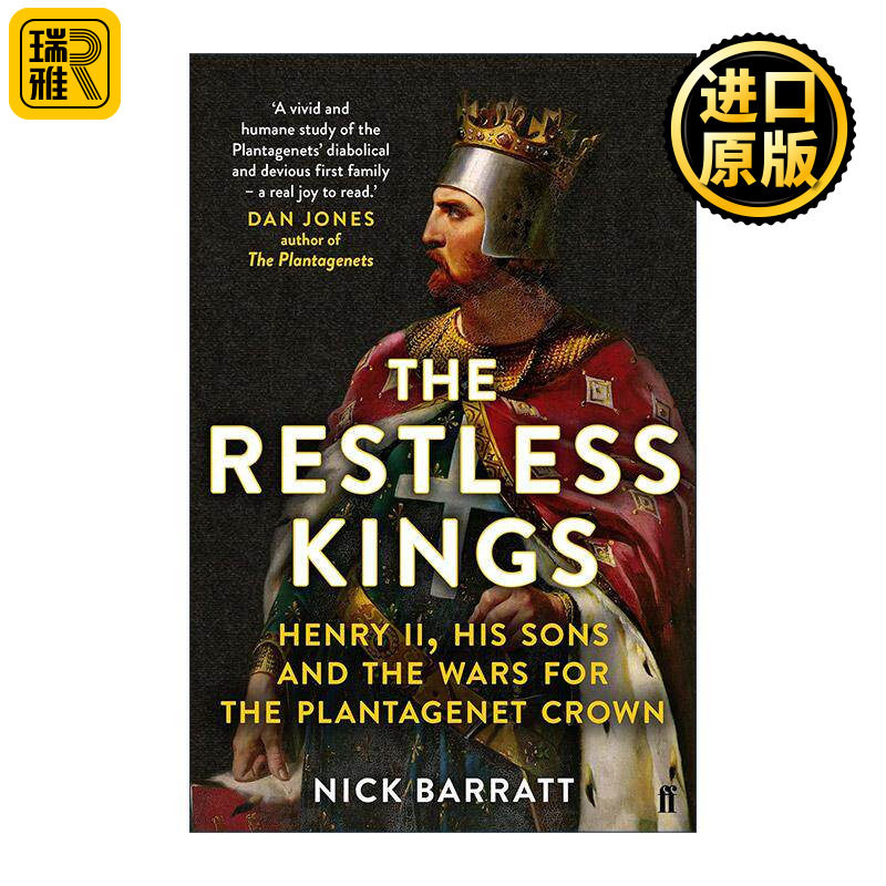 英文原版 The Restless Kings 不安分的国王 亨利二世及其子嗣与王位争夺战 英文版 进口英语原版书籍