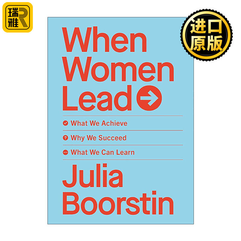 英文原版 When Women Lead 女性领导 她们取得的成就成功的原因及可以从她们身上学到的 英文版 进口英语原版书籍