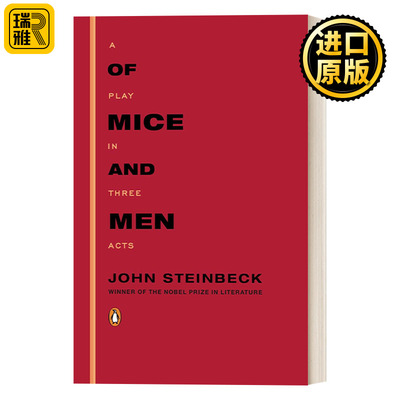 英文原版 Of Mice and Men: A Play in Three Acts 人鼠之间：三幕戏 诺贝尔文学奖得主约翰·斯坦贝克John Steinbeck