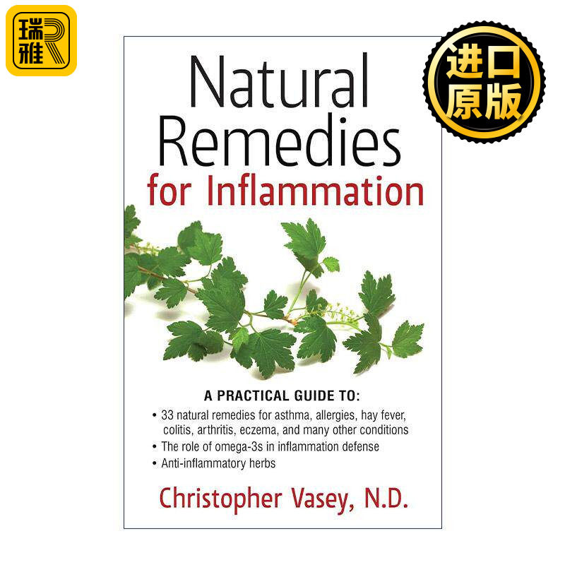 英文原版 Natural Remedies for Inflammation 炎症的自然疗法 瑞士自然疗法医生Christopher Vasey 英文版 进口英语原版书籍