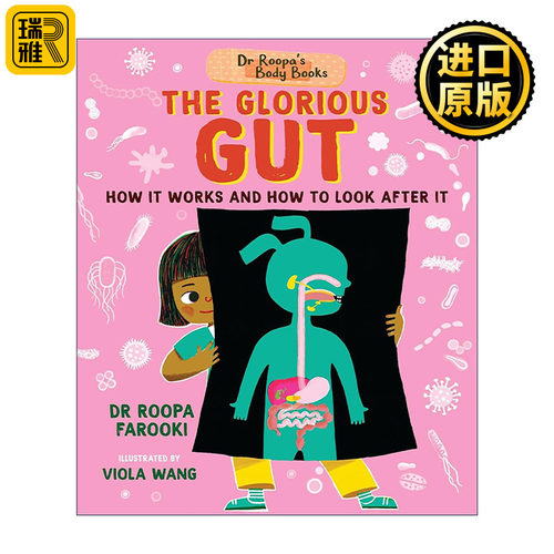 英文原版 Dr Roopa's Body Books The Glorious Gut 鲁帕博士的人体之书 神奇的肠道 儿童科普百科绘本精装 进口英语原版书籍