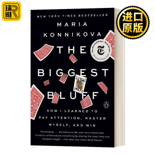 Konnikova 书籍 Bluff 牌 英文版 如何打好自己人生 Biggest 人生赛局 进口英语原版 英文原版 Maria The
