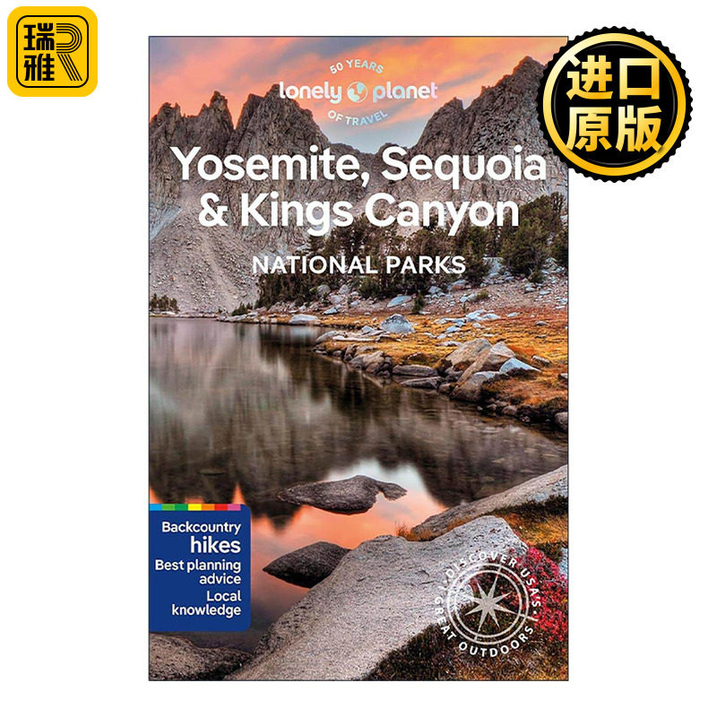 英文原版 Lonely Planet Yosemite Sequoia & Kings Canyon National Parks 约塞米蒂 美洲杉和国王峡谷国家公园 第7版 进口书籍