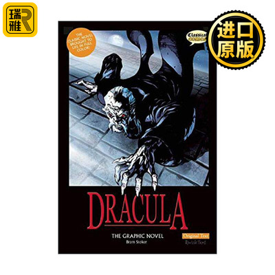 英文原版 Dracula The Graphic Novel: Original Text 经典文学全彩漫画版 布莱姆·斯托克 英文版 进口英语原版书籍