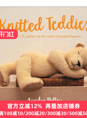 英文原版 Knitted Teddies 如何针织一个泰迪熊 15种针法 英文版 进口英语原版书籍