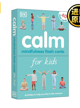 英文原版 Calm Mindfulness Flash Cards for Kids 冷静 DK儿童正念闪卡 英文版 进口英语原版书籍