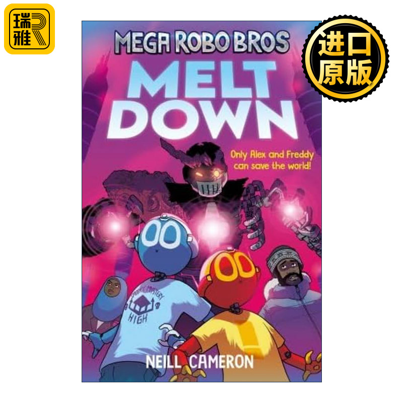 英文原版 Mega Robo Bros 4 Meltdown 超级机器兄弟4 世界末日 Neill Cameron少儿漫画 英文版 进口英语原版书籍