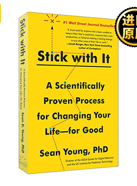 英文原版 Stick with It A Scientifically Prove 如何想到又做到 带来持久改变的7种武器 英文版 Sean D Young 进口英语原版书籍