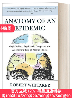 英文原版 Anatomy of an Epidemic Robert Whitaker
