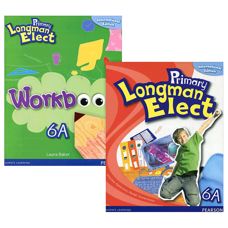 培生香港朗文小学英语书6a全套 Pearson Primary Longman Elect 6A 英文原版 学生用书+练习册 新版朗文幼儿少儿英语分级阅读教材