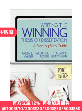 英文原版 Writing the Winning Thesis or Dissertation