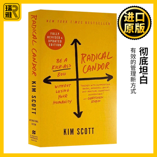 英文原版 Radical Candor 彻底坦白 美版简装 英文版 Kim Scott 纯全英文版正版原著进口英语书籍