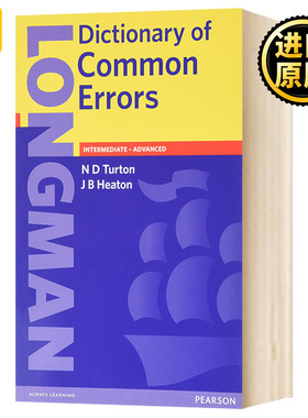 朗文常见错误词典 英文原版  Longman Dictionary of Common Errors 朗文英英字典词典 朗文系列词典学习工具书 进口英语书籍