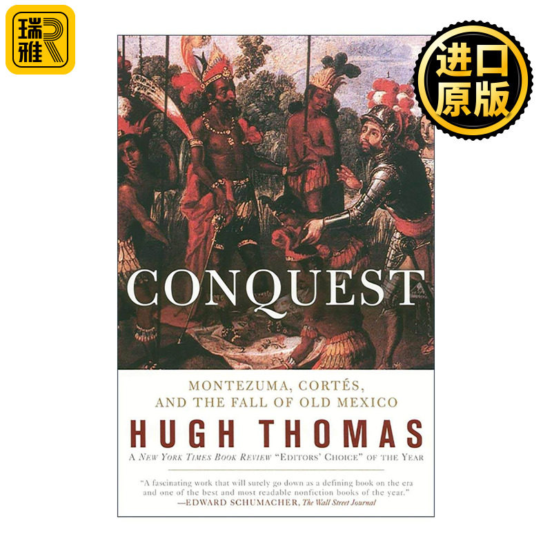 英文原版 Conquest 征服 科尔特斯 蒙特祖玛与旧墨西哥的覆亡 洛杉矶时报年度历史图书奖 英文版 进口英语原版书籍