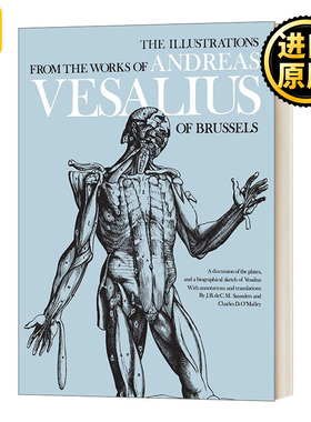 英文原版 The Illustrations from the Works of Andreas Vesalius of Brussels 安德烈亚斯 维萨利斯作品中的插图 进口英语书籍