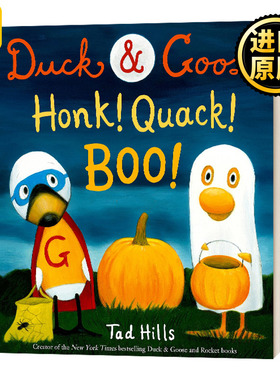 DuckGoose,Honk! Quack! Boo! 鸭子和鹅，鸣叫!嘎嘎!嘘! 精装 英文原版儿童绘本