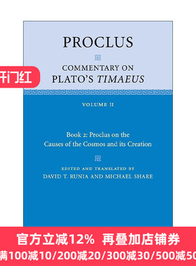 英文原版 Proclus Commentary on Plato's Timaeus 普罗克洛斯 对柏拉图蒂迈欧篇的评论 第二卷 英文版 进口英语原版书籍