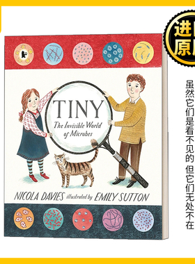 英文原版绘本 Tiny The Invisible World of Microbes 微生物看不见的魔术师 英文版 Nicola Davies 进口英语原版书籍