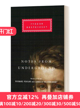 英文原版小说 Notes From Underground 地下笔记 精装 陀思妥耶夫斯基 英文版 Fyodor Dostoevsky 进口英语原版书籍